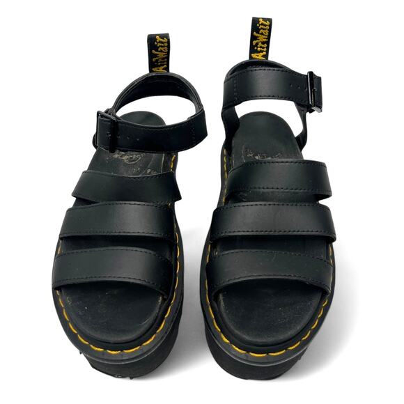 Dr. Martens Black Platform Sandals 7 - Picture 4 of 6